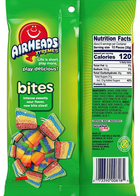 Airheads Xtremes Rainbow Berry 6 oz - Northbound Goods Sour Candy