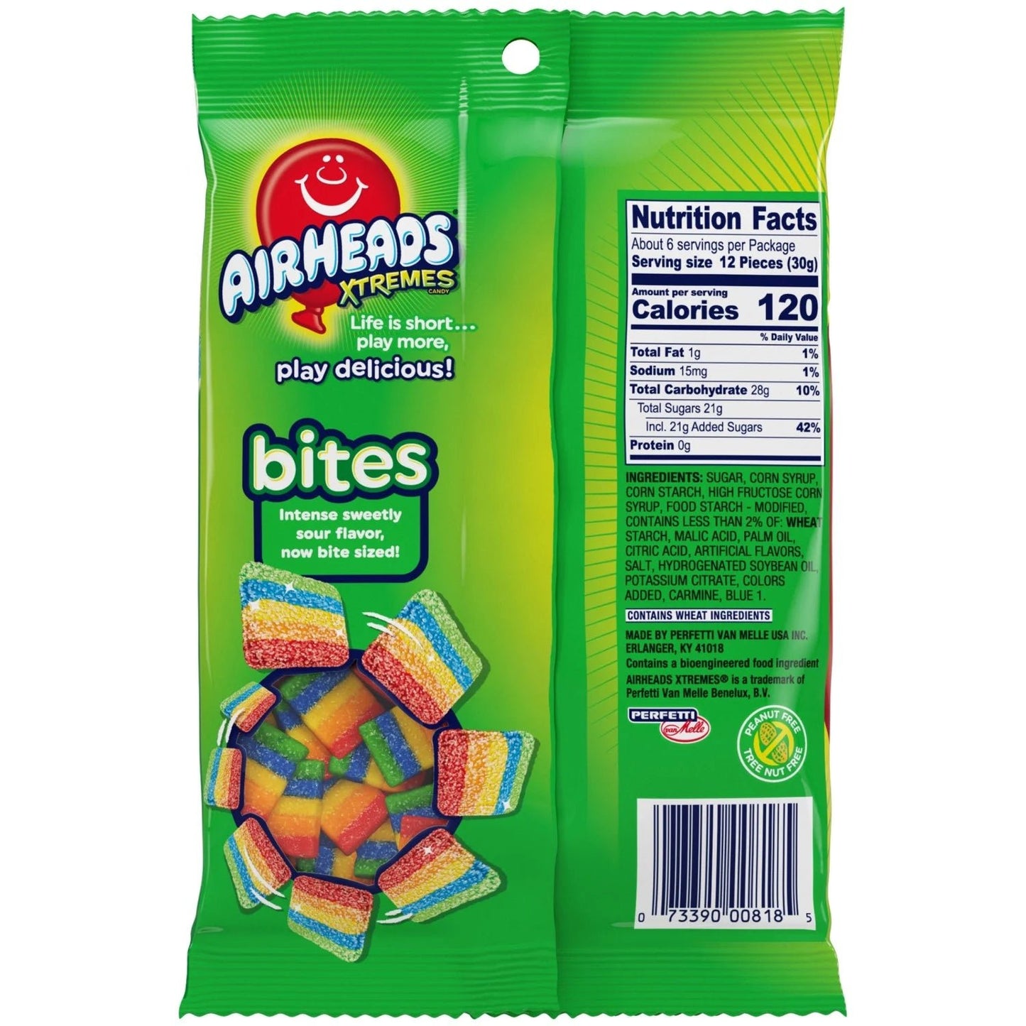 Airheads Xtremes Rainbow Berry 6 oz - Northbound Goods Sour Candy